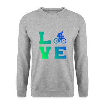 Vélo de route Vélo de route Vélo de route Vélo de route Femme - Sweat-shirt Unisexe - gris chiné - Devant - Alina (178cm) & Michal (187cm)