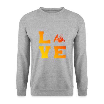 Kiting Kitesurfing Kitesurfer Kite Women Kitesurfing - Unisex Sweatshirt - salt & pepper - Front - Alina (178cm) & Michal (187cm)
