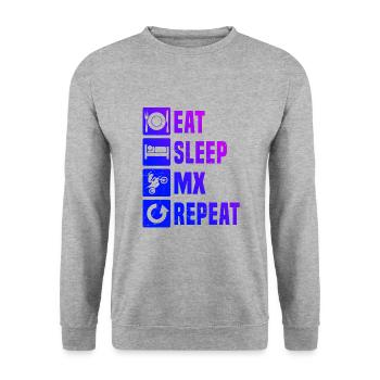 Motocross Dirt Bike Dirt Bike Dirt Biker Men - Unisex Sweatshirt - salt & pepper - Front - Alina (178cm) & Michal (187cm)