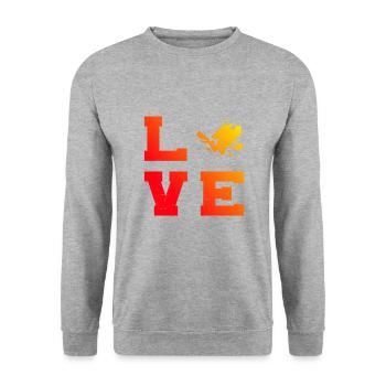Scuba Diver Diving Free Dive Diver - Unisex Sweatshirt - salt & pepper - Front - Alina (178cm) & Michal (187cm)
