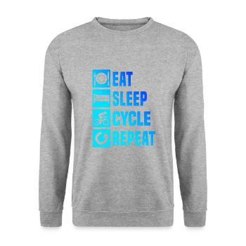 Cycliste de route Vélo de route Vélo de route Cyclisme de route - Sweat-shirt Unisexe - gris chiné - Devant - Alina (178cm) & Michal (187cm)