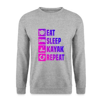 Kayak Canoë Kayak Femmes Hommes Kayak - Sweat-shirt Unisexe - gris chiné - Devant - Alina (178cm) & Michal (187cm)
