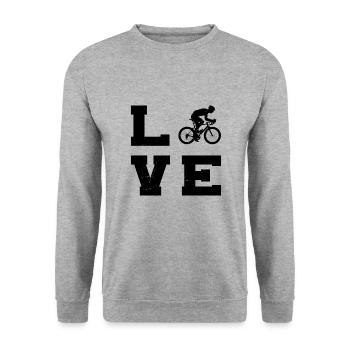 Road Bike Road Cycling Road Bike Men Road Bike - Unisex Sweatshirt - salt & pepper - Front - Alina (178cm) & Michal (187cm)