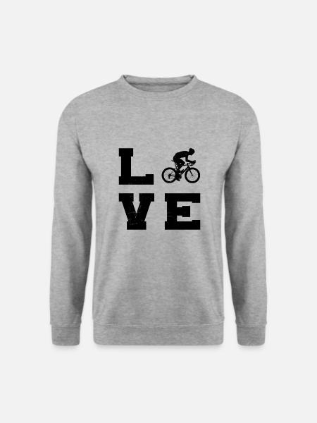 Road Bike Rennradfahren Roadbike Herren Rennradfah - Unisex Pullover - Weißgrau meliert