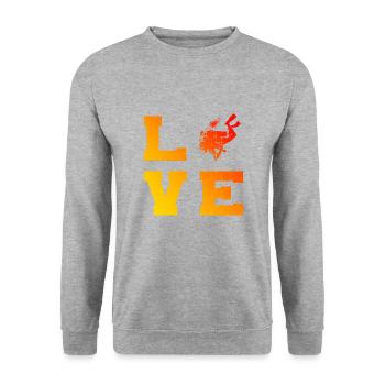 Scuba Diver Scuba Diver Hommes - Sweat-shirt Unisexe - gris chiné - Devant - Alina (178cm) & Michal (187cm)