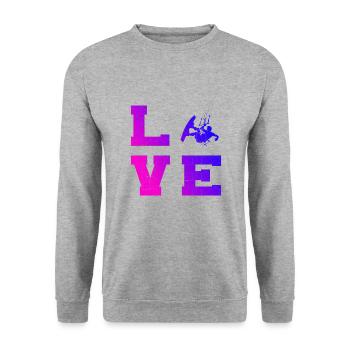 Kitesurfer Kitesurfing Kitesurfing Kitesurfing Men - Unisex Sweatshirt - salt & pepper - Front - Alina (178cm) & Michal (187cm)