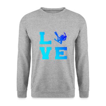 Plongée Libre Plongée Sous-marine Tauchen Tauchen - Sweat-shirt Unisexe - gris chiné - Devant - Alina (178cm) & Michal (187cm)