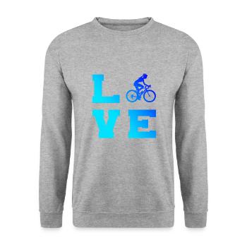 Cyclisme Vélo Homme Vélo Cyclisme - Sweat-shirt Unisexe - gris chiné - Devant - Alina (178cm) & Michal (187cm)