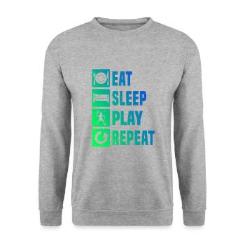 Racquetball Pickleball Racquetball Playing Pickleba - Unisex Sweatshirt - salt & pepper - Front - Alina (178cm) & Michal (187cm)