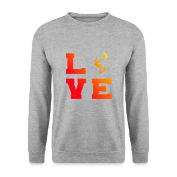 Kitesurf Homme Kitesurfer Kitesurf Kitesurf - Sweat-shirt Unisexe - gris chiné - Devant - Alina (178cm) & Michal (187cm)