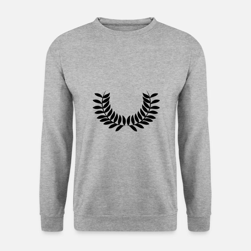 Kranz - Unisex Pullover - Weißgrau meliert