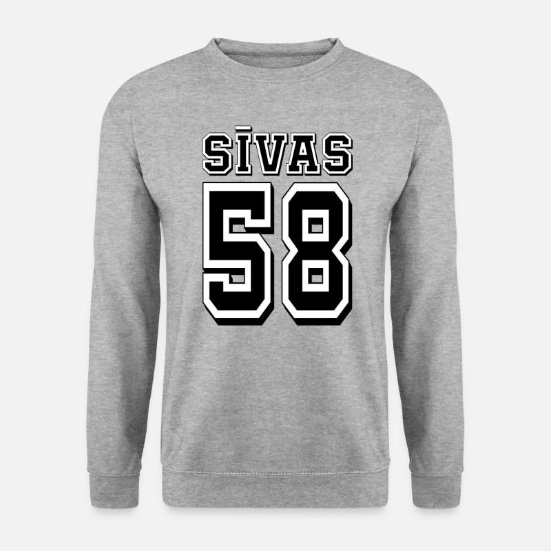 Sivas 58 - Unisex Pullover - Weißgrau meliert