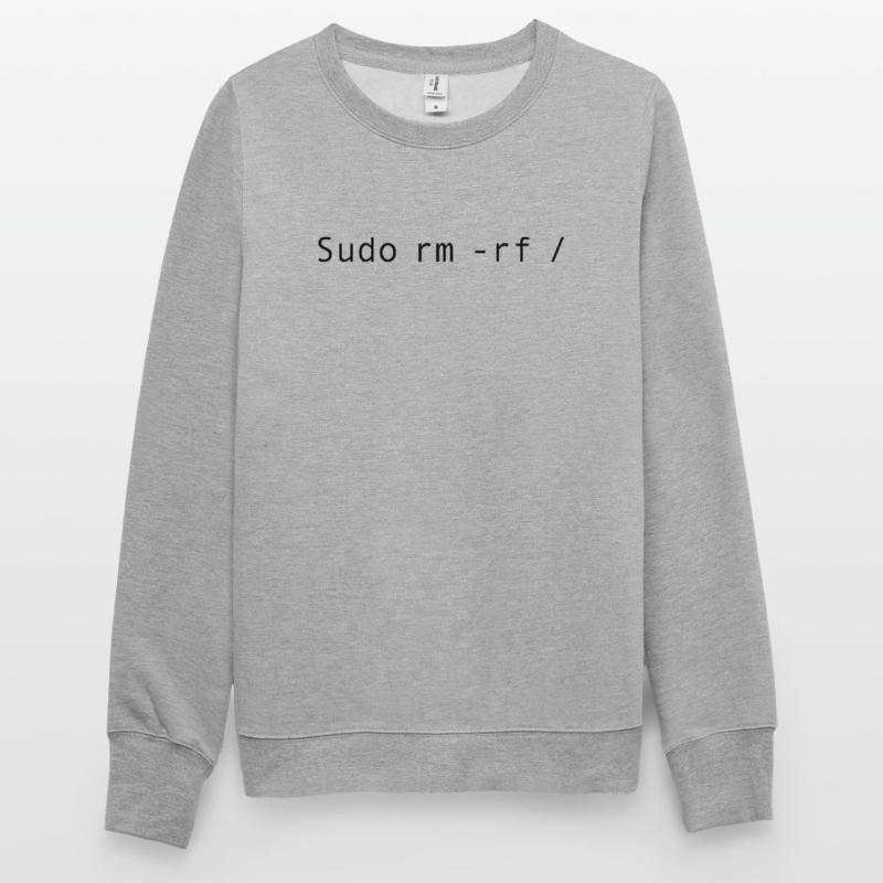 Linux-Codierung sudo rm -rf / Unisex Pullover