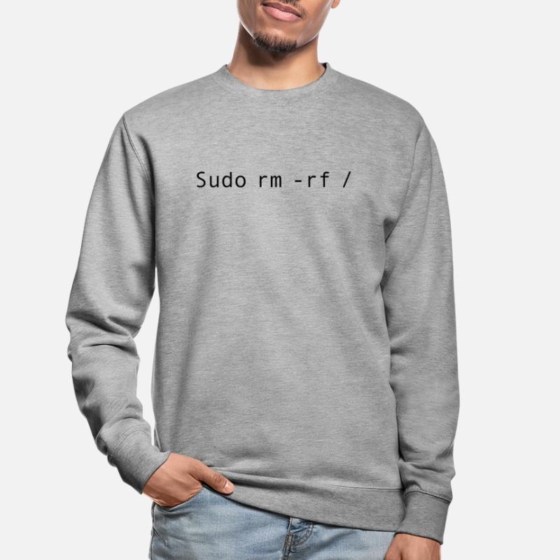 Linux-Codierung sudo rm -rf / Unisex Pullover