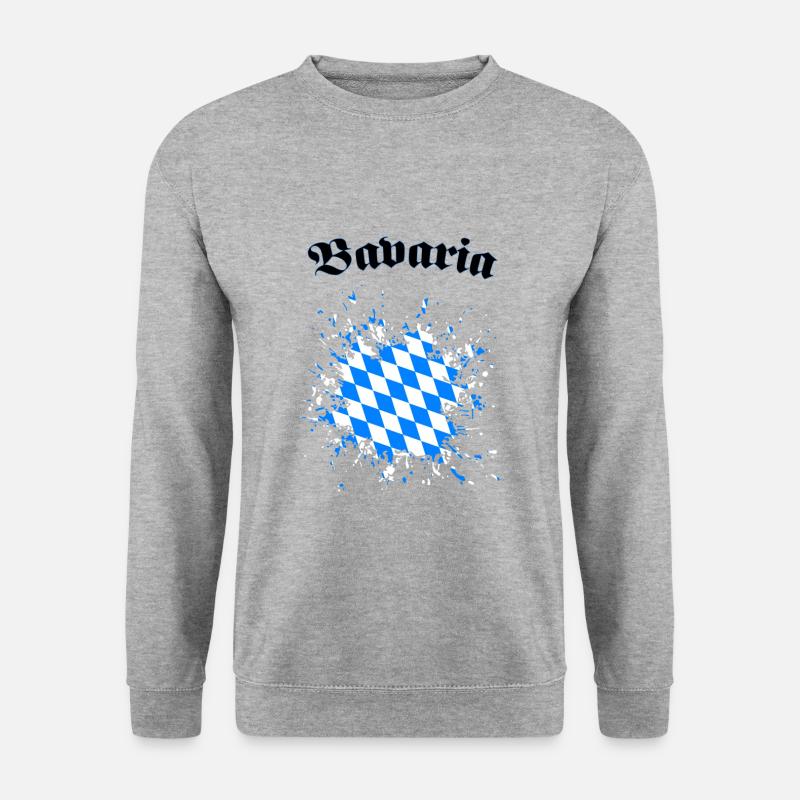 Bayern Bavaria - Unisex Pullover - Weißgrau meliert