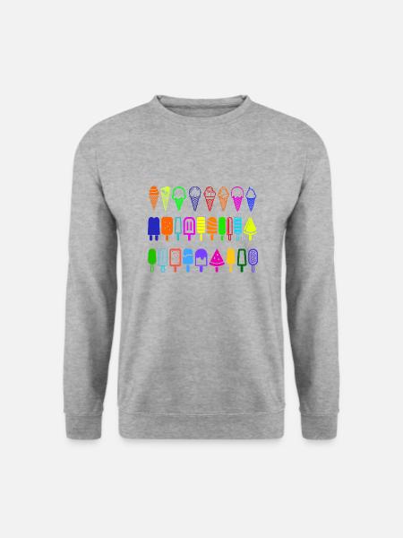 Ice cream in style in many colors - Unisex Sweatshirt - salt & pepper