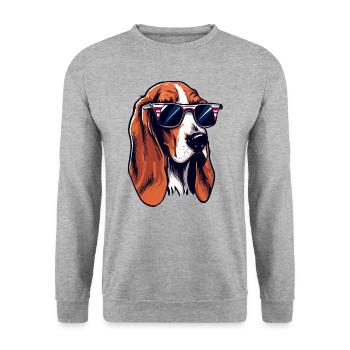 Foxhound australien Le modèle canin - Sweat-shirt Unisexe - gris chiné - Devant - Alina (178cm) & Michal (187cm)