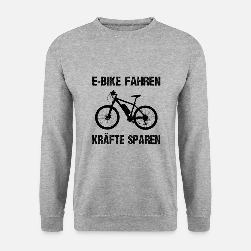 Fahrrad - Unisex Pullover - Weißgrau meliert