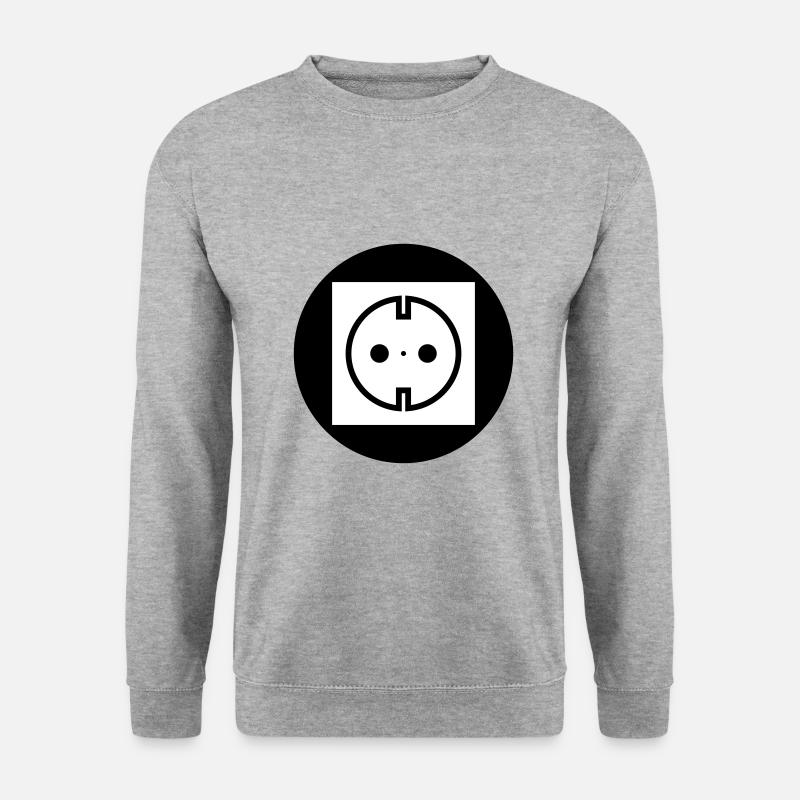 Electricity socket - Unisex Sweatshirt - salt & pepper