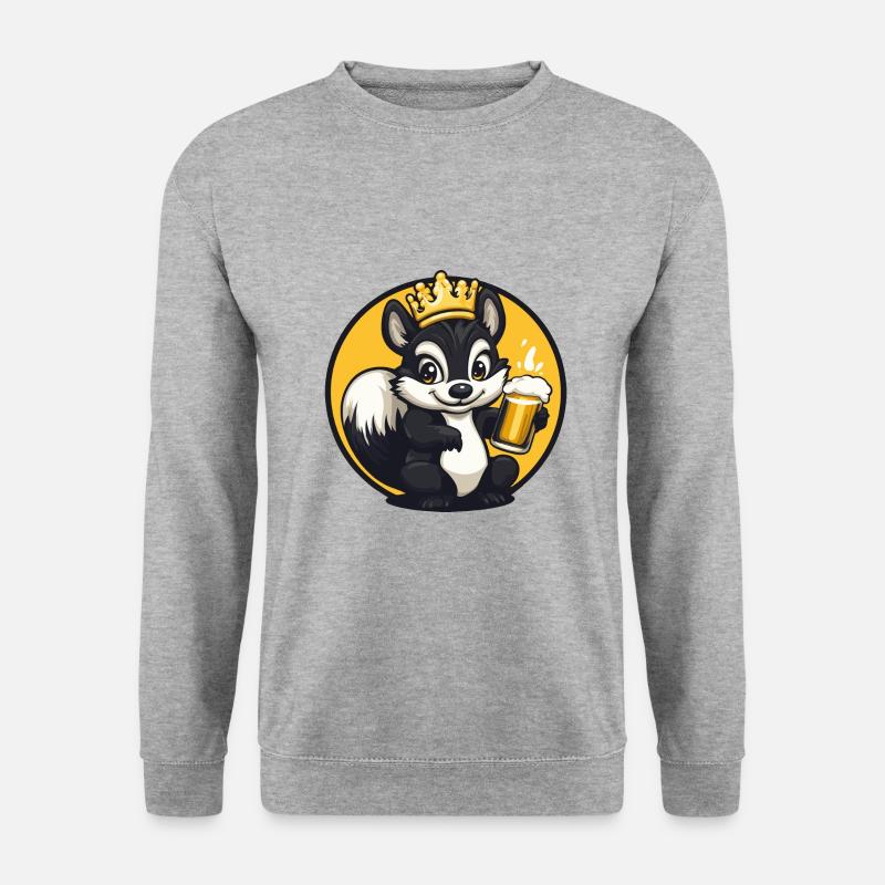 Skunk Beer Comic - Unisex Sweatshirt - salt & pepper