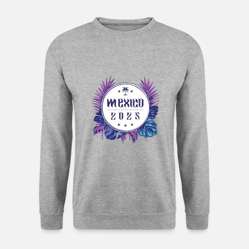 Mexiko 2025 - Unisex Pullover - Weißgrau meliert