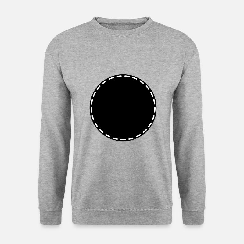 Kreis Symbol Platzhalter Leer - Unisex Pullover - Weißgrau meliert