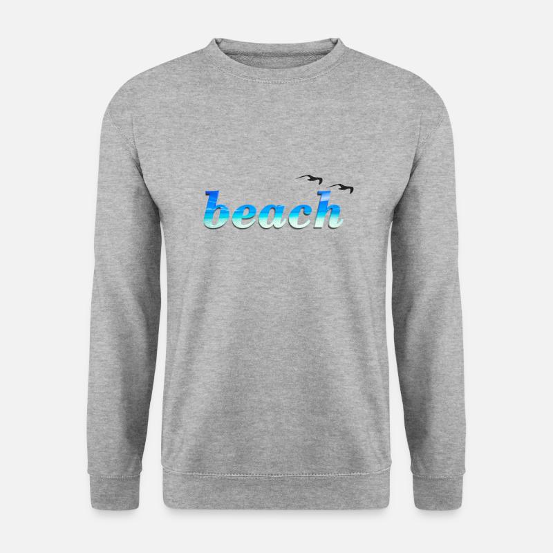 Beach 3D - Unisex Sweatshirt - salt & pepper