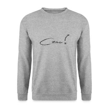 Chill - Unisex Sweatshirt - salt & pepper - Front - Alina (178cm) & Michal (187cm)
