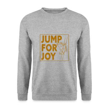 Frog - Amphibian Animal - Unisex Sweatshirt - salt & pepper - Front - Alina (178cm) & Michal (187cm)