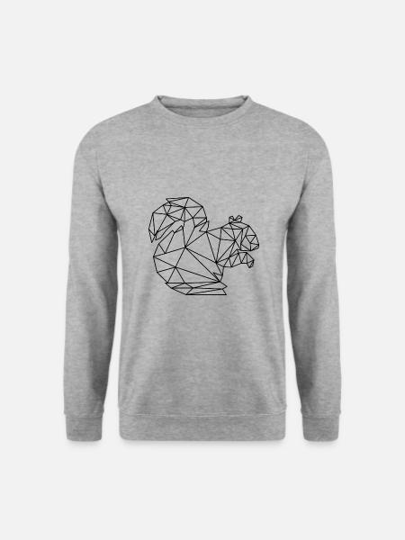Eichhörnchen - Unisex Pullover - Weißgrau meliert