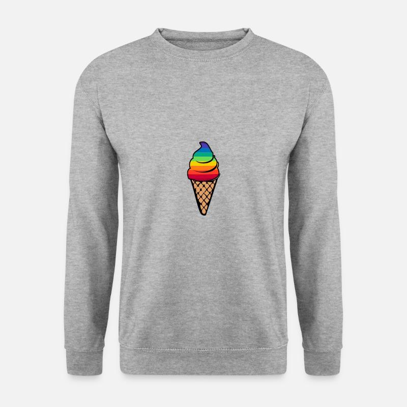 Rainbow ice cream gift - Unisex Sweatshirt - salt & pepper