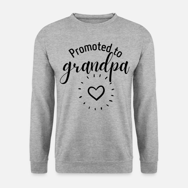 Zum Opa befördert - Unisex Pullover - Weißgrau meliert