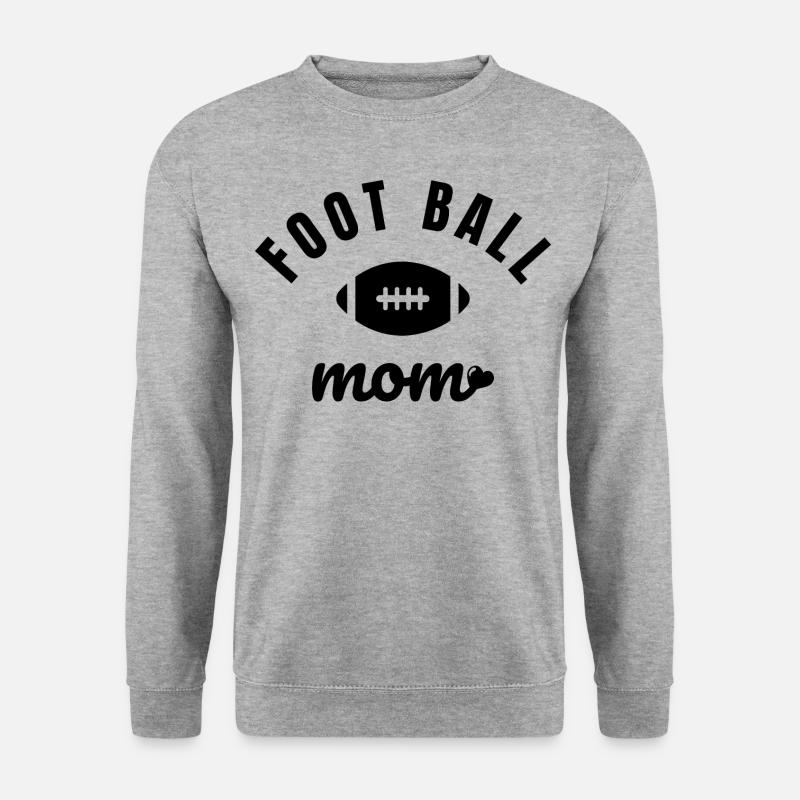 Fußball Mama - Unisex Pullover - Weißgrau meliert