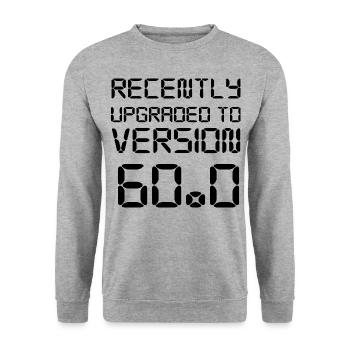 60th birthday - Unisex Sweatshirt - salt & pepper - Front - Alina (178cm) & Michal (187cm)