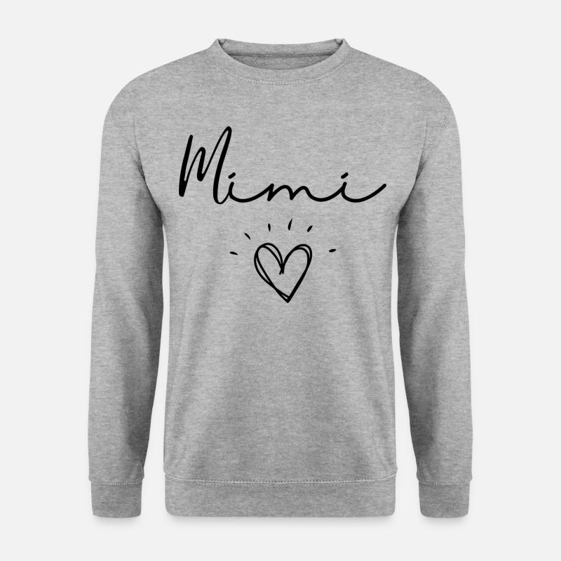 Mimi. mimi gift - Unisex Sweatshirt - salt & pepper