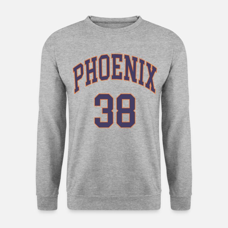 Phoenix 38 - Unisex Pullover - Weißgrau meliert