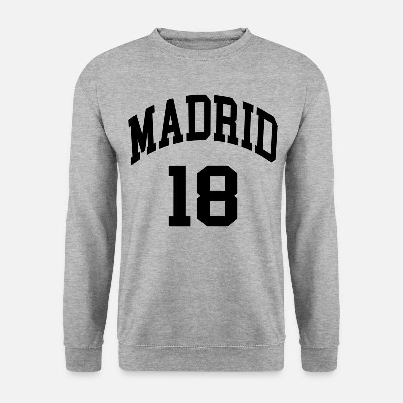 Madrid 18 - Unisex Pullover - Weißgrau meliert