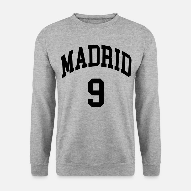 Madrid 9 - Unisex Pullover - Weißgrau meliert