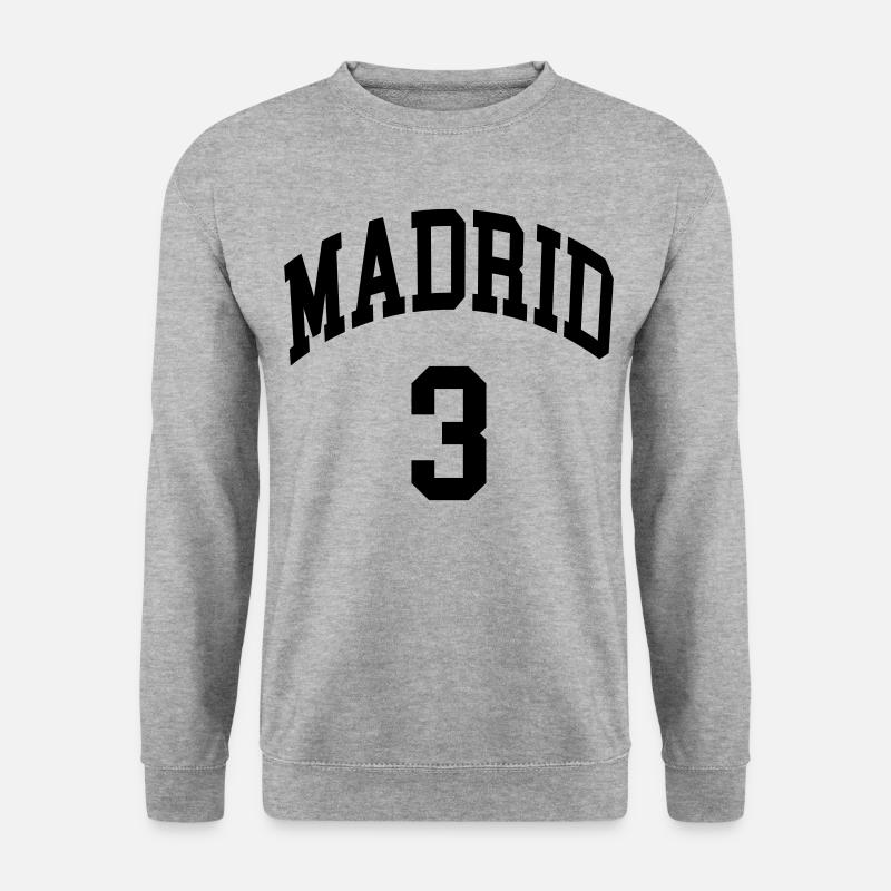 Madrid 3 - Unisex Pullover - Weißgrau meliert