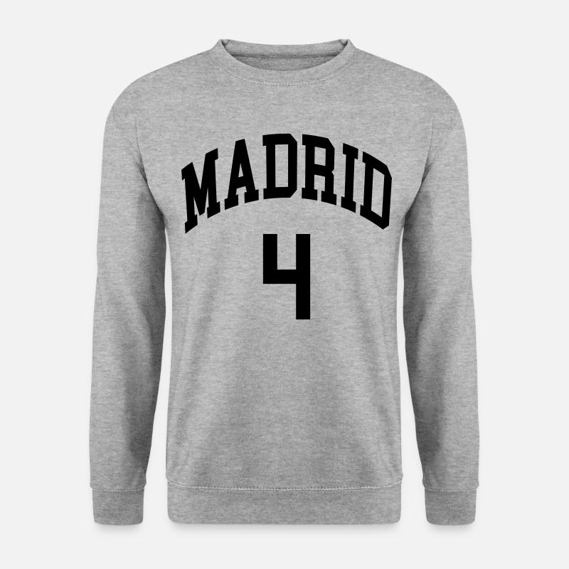Madrid 4 - Unisex Pullover - Weißgrau meliert