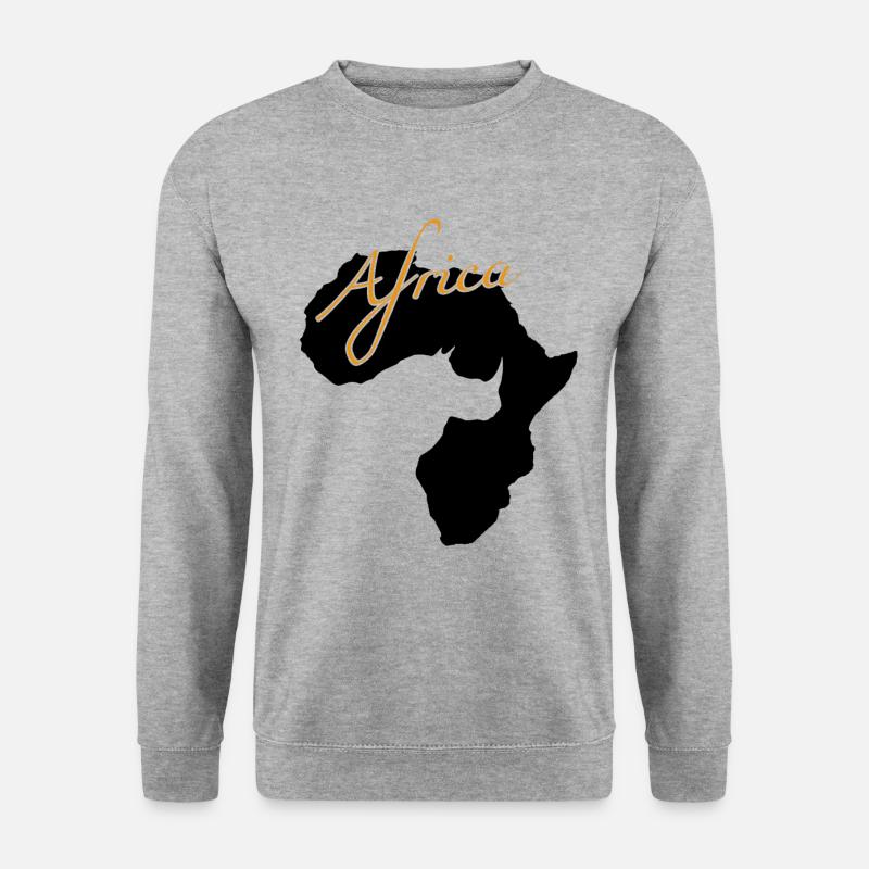 Africa Afrika - Unisex Pullover - Weißgrau meliert