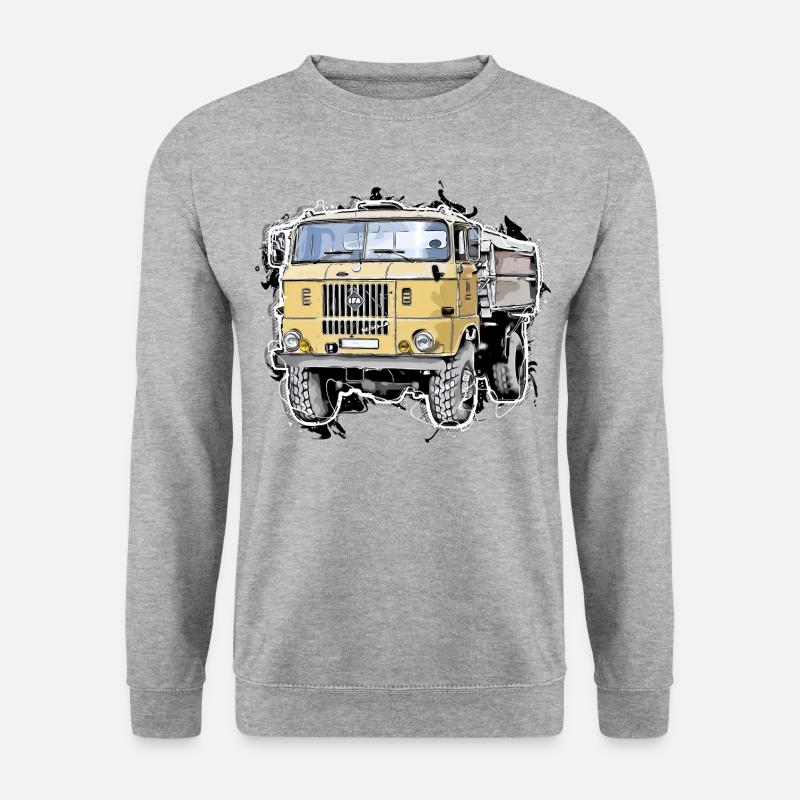 W50 - Unisex Pullover - Weißgrau meliert