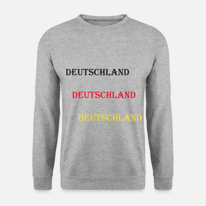 Deutschland - Unisex Pullover - Weißgrau meliert