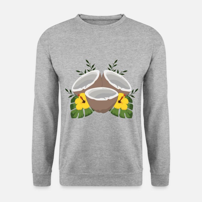 Noix de coco d'été - Sweat-shirt Unisexe - gris chiné