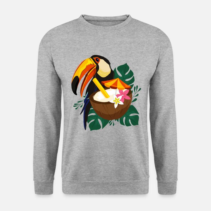 Toucan summer with sun - Unisex Sweatshirt - salt & pepper