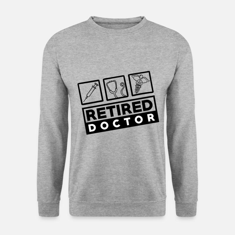 Médecin et infirmier - à la retraite - Sweat-shirt Unisexe - gris chiné