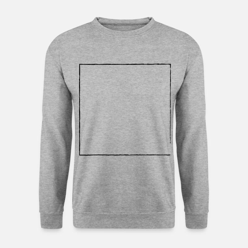 Pinsel Vector Rahmen - Unisex Pullover - Weißgrau meliert