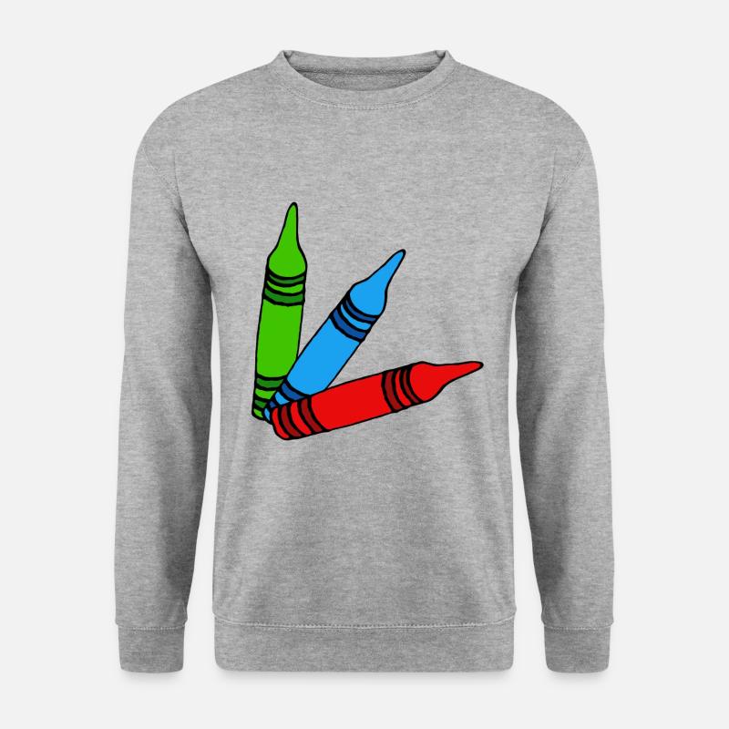 crayons - Unisex Sweatshirt - salt & pepper