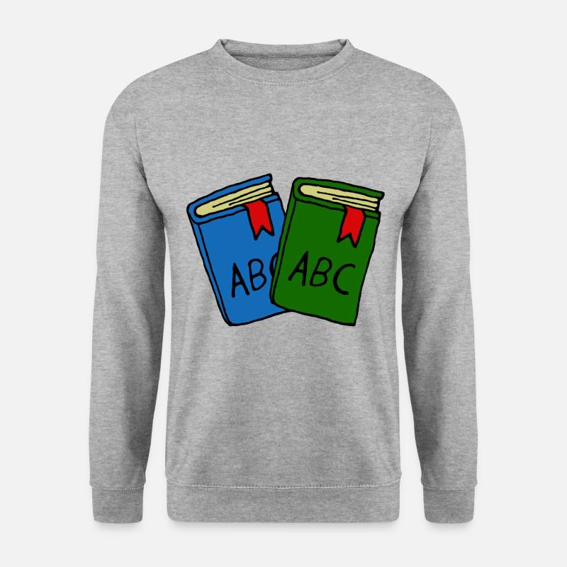 School books, first class, children - Unisex Sweatshirt - salt & pepper