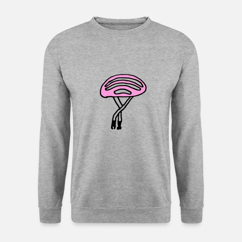 Bicycle helmet pink - Unisex Sweatshirt - salt & pepper